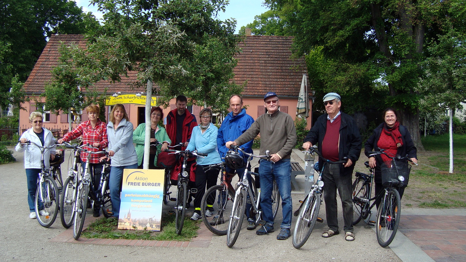 Radtour unserer Mitglieder zum Wahlkampfauftakt 2014 Image